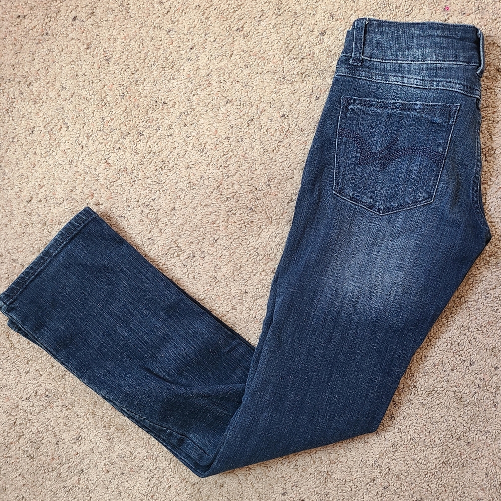 Wrangler Women's Straight Leg Jeans - Dark Blue